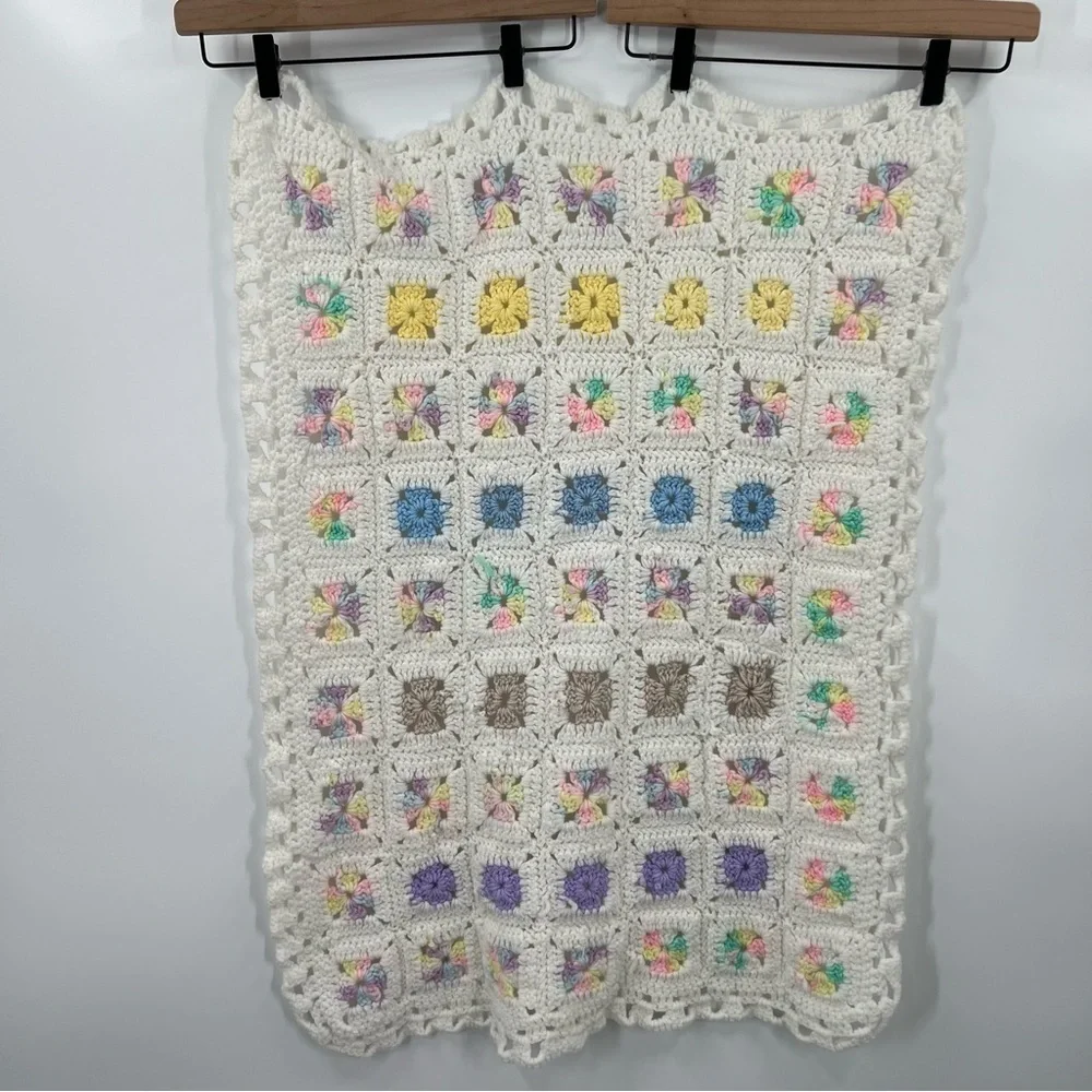 Granny Square Crochet Baby Blanket